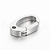 304 Stainless Steel Keychain Clasp Findings STAS-M197-02-1