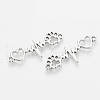 Tibetan Style Alloy Connectors Charms TIBE-N003-10AS-NF-2