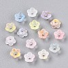 Frosted Transparent Acrylic Beads X-OACR-N137-72F-2