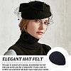 CHGCRAFT 6Pcs 6 Colors EVA Cloth Teardrop Fascinator Hat Base for Millinery AJEW-CA0002-78-5