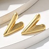 304 Stainless Steel Stud Earrings EJEW-U047-19G-3