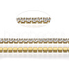 304 Stainless Steel Rhinestone Strass Chains STAS-T055-12G-B-2