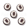 Opaque Resin Cabochons RESI-C012-37-1