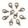 Antique Bronze Brass Lobster Claw Clasps X-KK-903-AB-NF-2