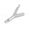 304 Stainless Steel Letter Connector Charms STAS-M108-01P-25-2