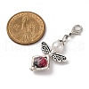 Angel Acrylic with Alloy Pendant Decorations HJEW-JM03470-3
