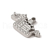 Non-Tarnish 304 Stainless Steel Pendants STAS-L022-327P-2