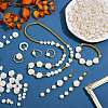 300Pcs 4 Style ABS Plastic Imitation Pearl Beads KY-SZ0001-39-4