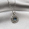 Zinc Alloy Crystal Rhinestone Pendant Necklaces WGBD940-03-1