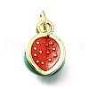 Brass with Enamel Charms KK-Q066-01C-G-1