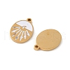 304 Stainless Steel Enamel Charms STAS-U057-10G-3