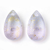 Two Tone Transparent Spray Painted Glass Charms GLAA-T017-02-B03-2