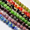 Round Millefiori Glass Beads Strands LK-P002-M-1