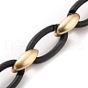 Handmade Opaque Spray Painted Acrylic Cable Chains AJEW-JB00804-2