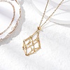 304 Stainless Steel Macrame Pouch Empty Stone Holder Necklace Making NJEW-JN05237-02-1