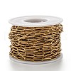 PVD Vacuum Plating 304 Stainless Steel Paperclip Chains CHS-L022-03B-G-3