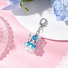 Angel Glass Pendant Decorations HJEW-MZ00215-4