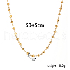 Elegant Vintage Hollow Stainless Steel Link Chain Necklaces for Women WE8601-4-2
