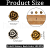 ARRICRAFT 300Pcs 3 Colors Tibetan Style Alloy Beads FIND-AR0004-78-2