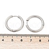 Tarnish Resistant 201 Stainless Steel Huggie Hoop Earrings Findings STAS-F149-33P-A-3