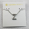 Brass Initial Pendant Necklaces for Women FS-WG8E27F-52-1