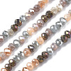 Electroplate Glass Beads Strands EGLA-T020-13B-01-1