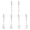 6Pcs 3 Styles 304 Stainless Steel Big Pendants STAS-CJ0002-48-1