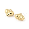 Heart Brass Charms KK-M327-02A-G-2