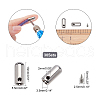 Zinc Alloy End Caps FIND-PH0001-48P-WH-4