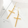 Stainless Steel Cross Dangle Earring WW3016-1-2