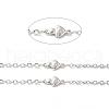 Tarnish Resistant 304 Stainless Steel Mushroom Link Chains STAS-B041-11P-2