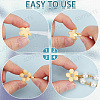 SOFPLATE 200Pcs 2 Colors Alloy Glue-on Flat Pad Bails FIND-SP0001-82-6