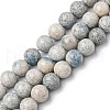 Natural K2 Stone/Raindrop Azurite Beads Strands G-C029-01B-1