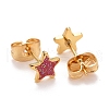 304 Stainless Steel Enamel Stud Earrings EJEW-B009-02G-3