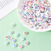 White Opaque Acrylic Beads MACR-YW0001-20A-6