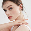 Beebeecraft 2 Pairs 925 Sterling Silver Hoop Earring Findings STER-BBC0007-75-6