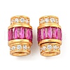 925 Sterling Silver Micro Pave Cubic Zirconia Screw Clasps STER-U001-03A-G-1
