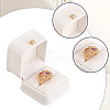 CALFOVERA 2Pcs PU Leather Ring Gift Boxes LBOX-CL0001-03-7