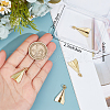 Beebeecraft 6Pcs Rack Plating Brass Pendants KK-BBC0012-57-3