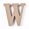 Letter Unfinished Wood Slices DIY-WH0162-62W-1