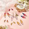  20Pcs 10 Style Transparent Resin Pendants RESI-NB0001-80-2