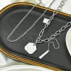 304 Stainless Steel Chain Necklaces NJEW-M078-12G-4