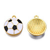 Rack Plating Eco-Friendly Alloy Enamel Pendants ENAM-N052-009-1