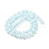 Plating Natural Selenite Beads Strands G-G120-A01-01-03-3
