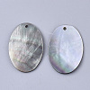 Black Lip Shell Pendants X-SSHEL-S251-33B-2