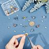Unicraftale DIY Flat Round Dangle Earring Making Kits STAS-UN0034-76-2