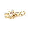 Brass Micro Pave Cubic Zirconia Pendants ZIRC-I356-17G-B04-2