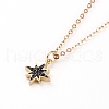 Brass Micro Pave Cubic Zirconia Star Pendant Necklaces NJEW-JN03283-02-1