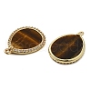 Natural Tiger Eye Pendants G-E609-03G-04-2