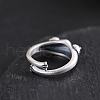 Frog Alloy with Natural  Red Corundum Cuff Rings FS-WGCE30D-01-2